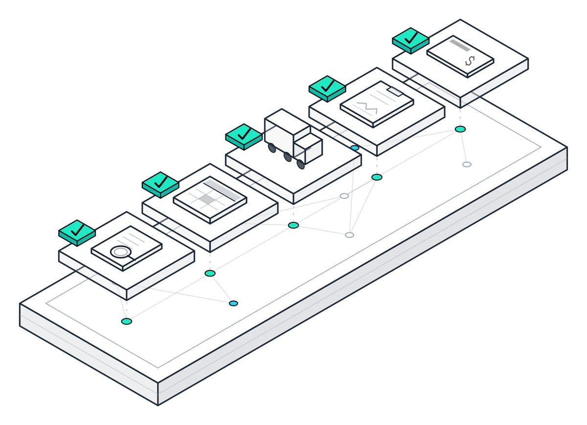Specialized agents acting across the order-to-cash lifecycle on top of the shipment knowledge graph